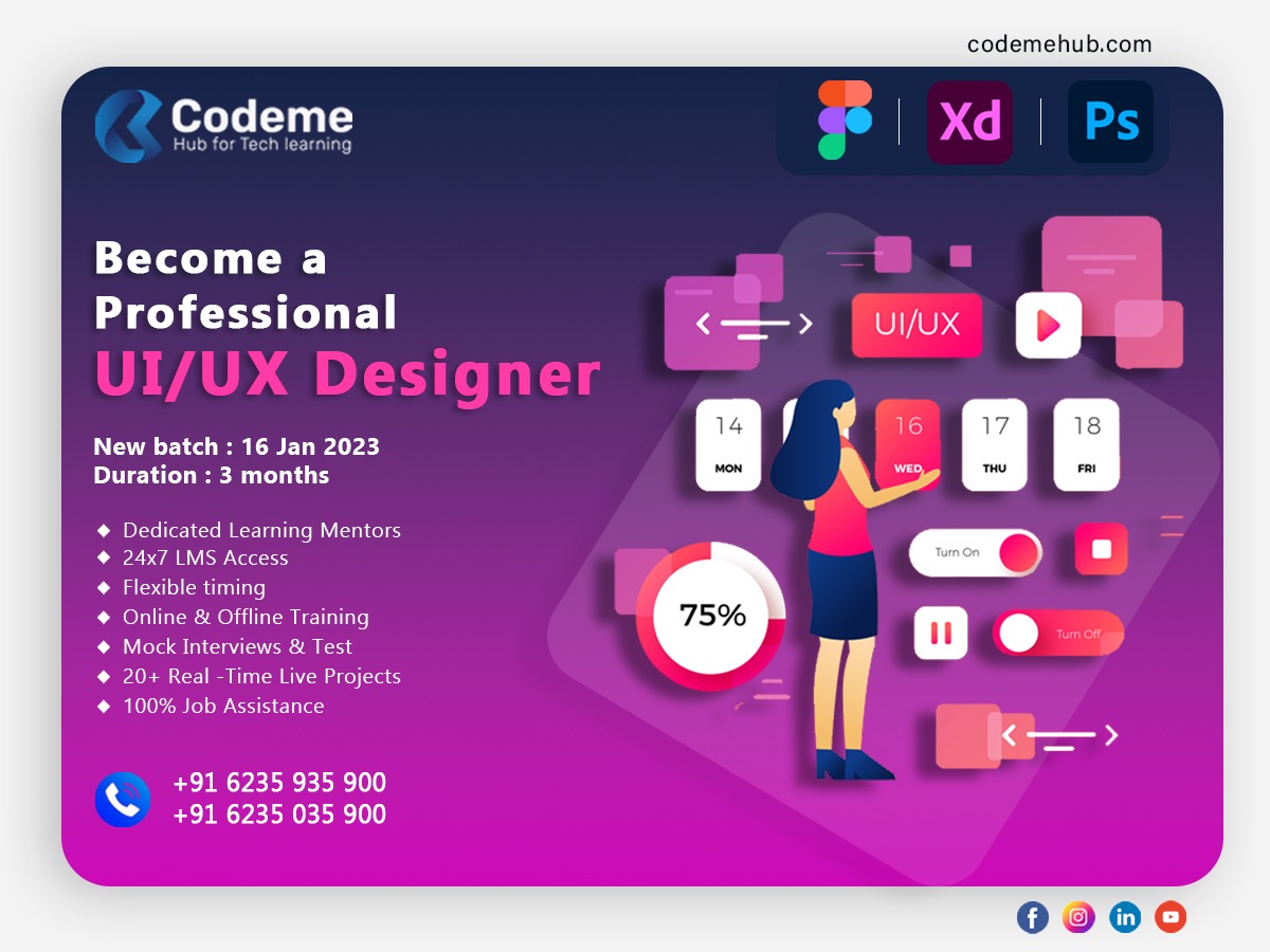 No.1 Best UI/UX design course in Calicut, Kerala