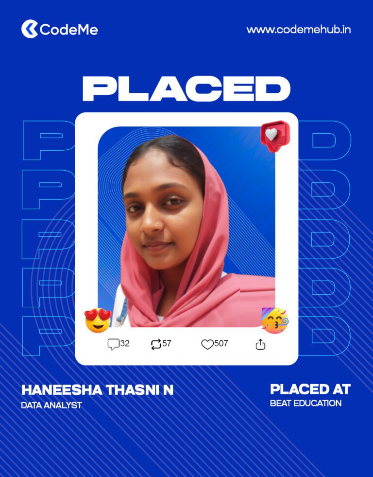 ✨ Success Story Unlocked! 🚀We’re thrilled to celebrate another placement achievement from Codem